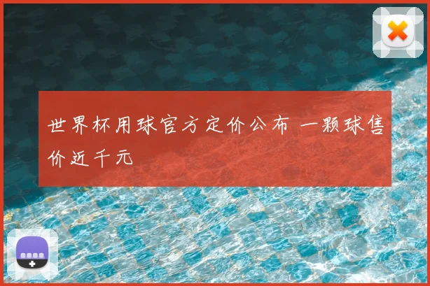 世界杯用球官方定价公布 一颗球售价近千元
